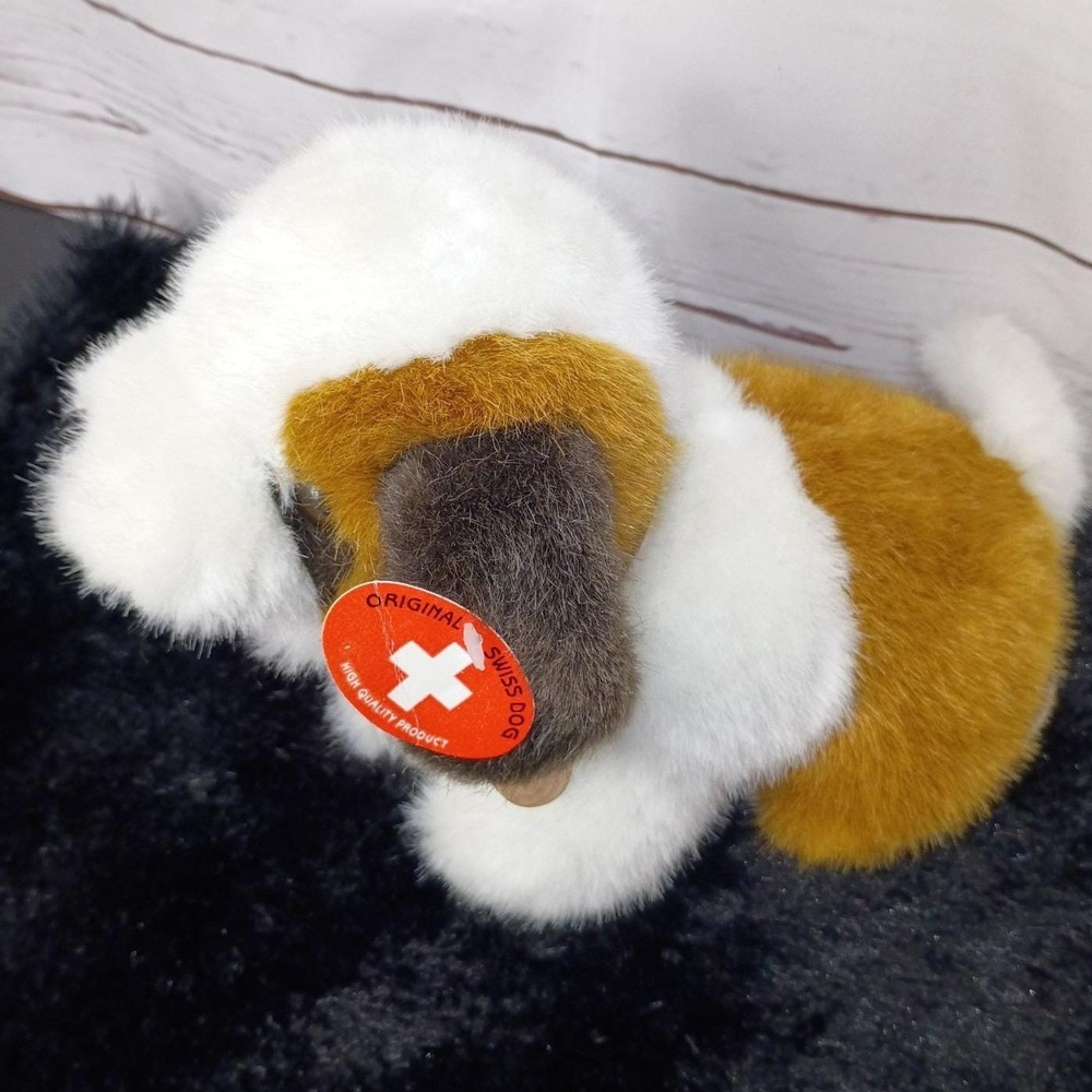 Germany Original Swiss Dog Plush Toy 8" St. Bernard Puppy Stuffed Animal By Heun